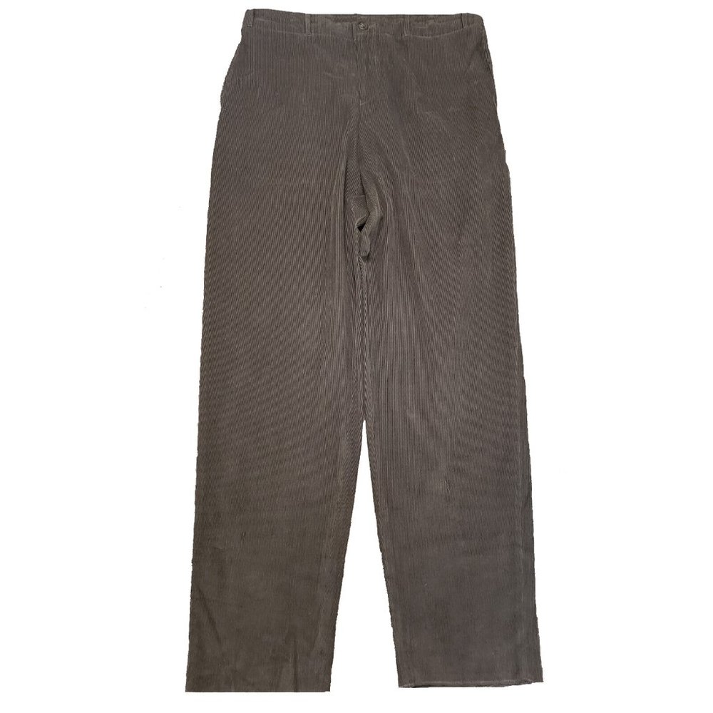 NEW Very Rare Eskandar Mens Cotton & Cashmere Cords Pants 36 38  Brown  Wide Leg